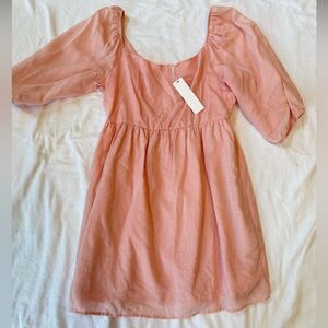 Women’s Every 3/4 Sleeve Babydoll Mini Dress